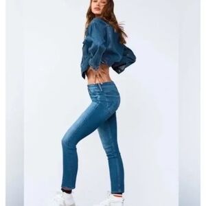 Mother The Mid Rise Dazzler Ankle Jean in Satisfaction Guaranteed Sz 26